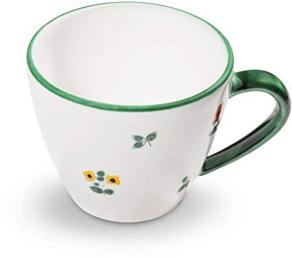 GMUNDNER KERAMIK Kaffeetasse Gourmet Füllmenge : 0.2 Liter Streublume Geschirr, handgemacht in Österreich