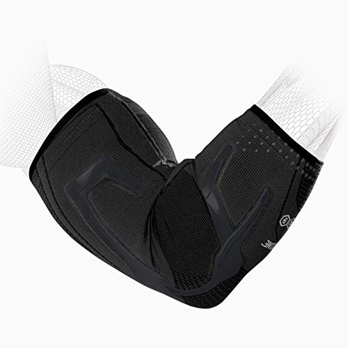 DonJoy Performance Trizone Manicotto a compressione per gomito ? ideale per calcio tennis golf basket e lesioni da sovrasfruttamento tendinite infortuni al bicipite indolenzimento Unisex Adulto Small