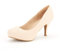 DREAM PAIRS Comodi Tacchi Alti e Sottili con Plateau Scarpe décolleté Classiche con Punta Tonda,Size 39,Nudo/Nabuk,TIFFANNY