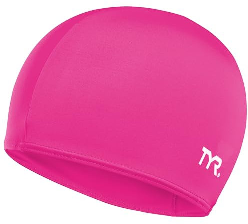 Tyr Adulte Unisexe SOLID Bonnet de bain Lycra, PINK, Einheitsgröße