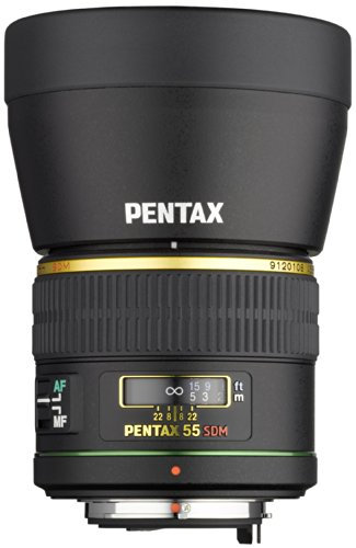 Pentax SMC-DA 55mm / f1,4 SDM Objektiv (Porträt-Tele, wasserdicht) für Pentax