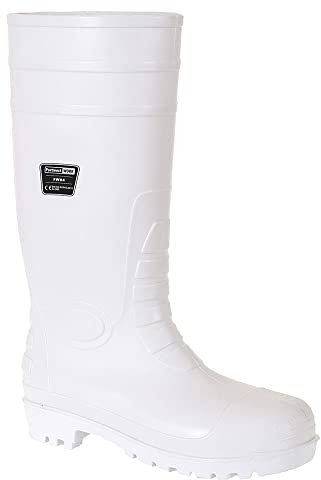 Portwest FW84 S4 Stivali di Sicurezza in Gomma, Unisex - Adulto, SRC, Bianco (Bianco WHR), 37 EU (4 UK)