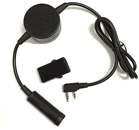 Al aire libre táctico de Airsoft TCI estilo PTT para 2 pines KENWOOD radio Talkabout auriculares cable Worldshopping4U