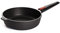 Woll Nowo Titanium Hochrandpfanne, Ø 24 cm, 7 cm hoch, mit abnehmbarem Stiel - Geeignet für Ceran, Gas, Elektro, Halogen - nicht induktionsgeeignet, Antihaft-Versiegelung