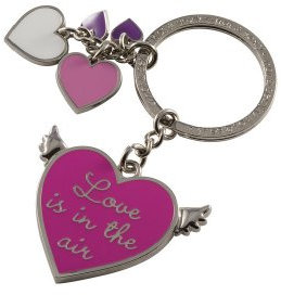 Love is in the Air, Schlüsselanhänger, pink/silber pink/silber [A]