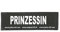 Julius-K9 162LR-K-30133 Klettaufschrift, Prinzessin, klein, schwarz