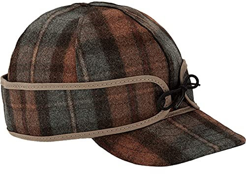 Stormy Kromer Original Kromer Cap - Wintermütze aus Wolle mit Ohrenklappe, Rebhuhn kariert, 58 EU