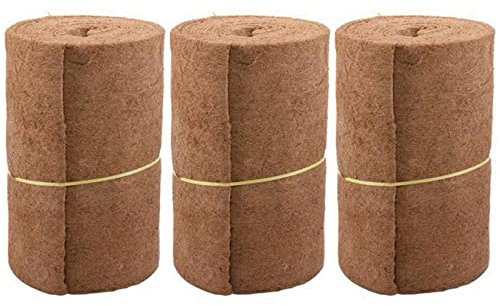 Rdjumpdjo 3X Liner Bulk Roll 0.5Mx1M Blumen Topf Mat Kokos für Wand Behänge Körbe Garten Bedarf