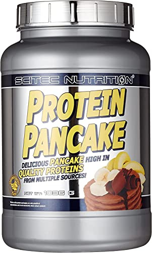 Scitec Nutrition Protein Pancake - Délicieuse alternative au petit-déjeuner riche en fibres - Sans huile de palme - Source de fibres alimentaires, 1036 g, Chocolat-Banane