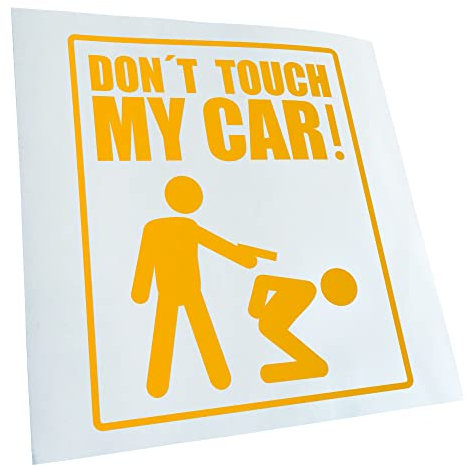 - Autoaufkleber - Dont touch my Car Aufkleber für Auto, Laptop, Fahrrad, LKW, Motorrad mehrfarbig JDM Decal Racing