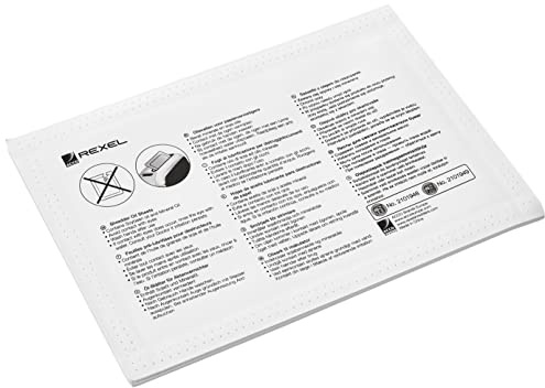 Rexel Shredder Oil Sheets, Pack of 6, Shredder Maintenance | Shredder Oil Sheets For Maintaining and Prolonging the Life of Your Shredder, Optimally Suited for Rexel Shredders