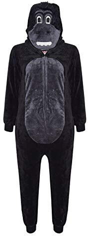 A2Z 4 Kids Animal Onesie for Kids Girls Boys Super Soft Costume Onesie - E.S Gorilla 2-3