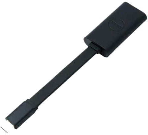 Dell USB-C zu HDMI 2.0, Adapter (d. Adapter unterstützt Auflösungen von bis zu 4K, 19-poligen HDMI-Anschluss passt an diverse HDMI-konforme Monitore, Projektoren und HDTV-Geräte, Plug & Play) Schwarz