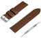 PEDEA 60002102 Lederarmband f. Smartwatches 22mm Stegbreite Dunkelbraun