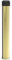 Solid Concealed Fix Cylinder Pattern Wall/Skirting Mounted Door Stop without Rose - 115mm Projection (Longer Version) (Polished Brass)