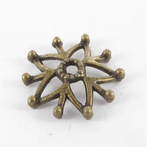 MegaCrea Coupelle métal étoilée Ø 16 mm Bronze (10 pièces)