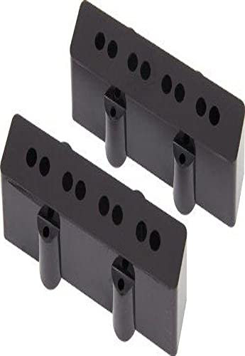 Fender Pure Vintage Pickup Covers - Jazz Bass Black Plastic
