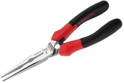 Facom 185.20CPE Long Half-Round Nose Plier, 200mm