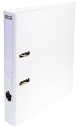 Exacompta - Réf. 53548E - Carton de 10 classeurs à levier A4 Prem'Touch - Dos de 50 mm - Mécanique 55 mm - Dimensions extérieures : 32 x 29 x 5 cm - Format à classer A4 - Blanc