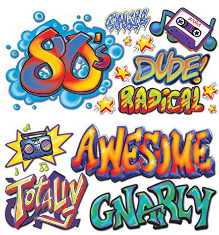 Beistle 80's Graffiti Props