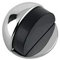 Chrome Oval Doorstop 45mm Diameter - Floor Mounted