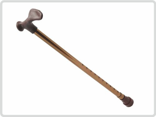 Gehstock mit anatomischen Griff, linke oder rechte Seite, bronze, inkl. Stockkapsel (linke Seite)