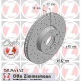 ZIMMERMANN 150.3447.52 Bremsscheibe, vorne, perforiert, Sport Coat Z