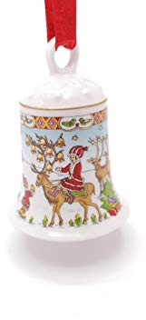 Hutschenreuther Porzellanglocke-ROS Porzellan-Glocke Weihnachtsglocke 07