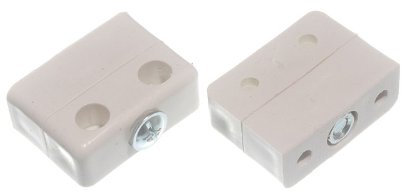 FURNITURE CONNECTOR JOINTING KD BLOCK KNOCKDOWN FITTING WHITE ( pack of 12 )