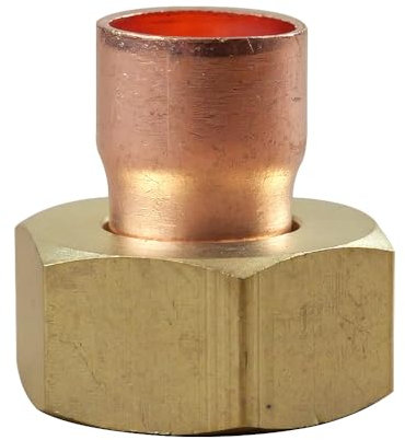 IBP Bänninger - Raccord Cuivre à souder - Douille droite écrou prisonnier 359 GCL Femelle 1/2(15/21) - Tube Cuivre Ø12