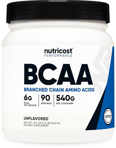 Nutricost BCAA Powder 2:1:1 (90 Servings, No Flavor Added) - Branched Chain Amino Acids