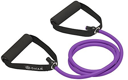 Gaiam Resistance cord with Door Attachment, Light, Purple
