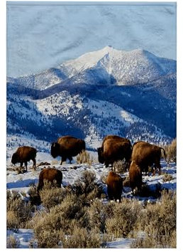 3D Rose Bison Herd-Yellowstone National Park Handtuch, 38,1 x 55,9 cm