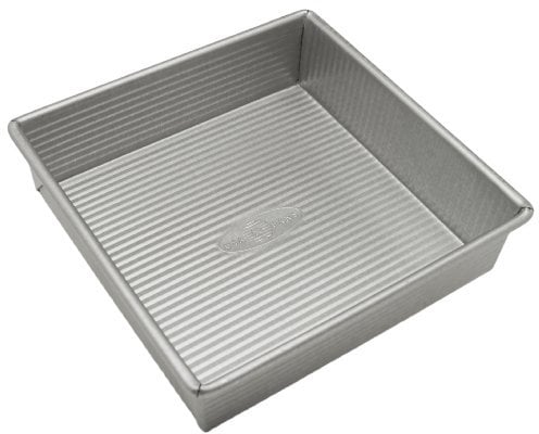 USA Pan 1120BW Square Baking and Brownie Pan Cake, Alloy Steel, Non Stick