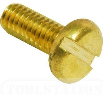 100 X M4 X 10 Brass Pan Head Screws For Conduit Boxes