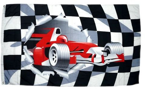 Fahne/Flagge Formel 1 Start Ziel NEU 90 x 150 cm