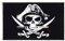 AZ FLAG - Drapeau Pirate Sabres - 90x60 cm - Drapeau Corsaire 100% Polyester Avec Oeillets Métalliques Intégrés - Pavillon 50 g