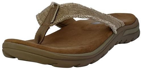 Skechers - Supreme Bosnia Sandal, Infradito da uomo, beige (tan), 47.5