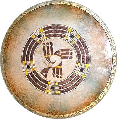 Goertrud Indianischer Deko-Teller - Native Basket, Beige
