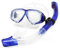 Optische Tauchen Gear Kit Myopie Schnorchel Set Unterschiedlichen Stärke für Jedes Auge Kurzsichtig Trocken Top Tauchermaske (Blauz,Benutzerdefinierte Stärke)