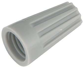 Gardner Bender 19-001 WireGard Screw-On Wire Connectors, 22-16 AWG, Electrical Wire Nut, 14 pk, Grey