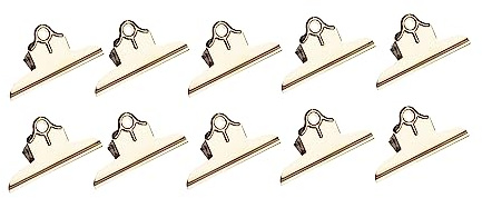 Q Connect Vielzweckklemme, 150 mm, robust, 10 Stück