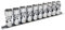 Sealey Ak2710 Universal Joint Socket Set 3/8Sq Drive 6Pt Walldrive 10Pc Metric