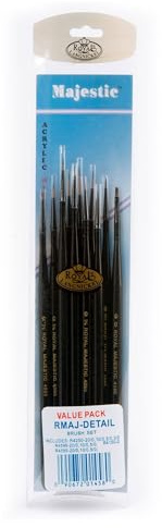 Royal & Langnickel Majestic Detail Artist Brush Set, 11-Piece