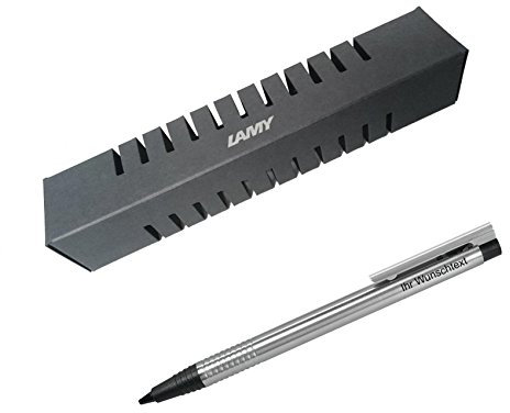 Lamy Druckbleistift Logo matt Modell 105 rundmattiert, Farbe schwarz, inkl. Laser-Gravur