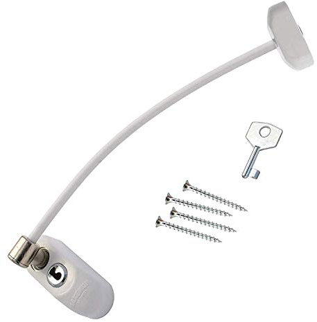 Max6mum Security Window and Door Restrictor for Baby and Child Safety - White