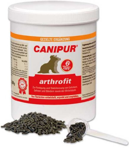 Vetripharm CANIPUR arthrofit | 500 g | Ergänzungsfuttermittel für Hunde Aller Größen & Rassen | Zur ernährungsphysiologischen Unterstützung des Gelenkstoffwechsels