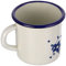 Ibili 918508 Gobelet, Acier, Blanc/Bleu, 10.0 x 10.0 x 12.0 cm