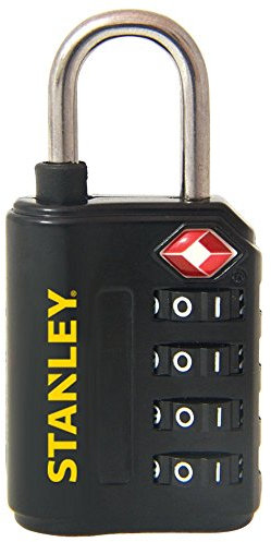 STANLEY Cadenas TravelMax TSA approuvé à combinaison 30mm noir 4 chiffres S742-057