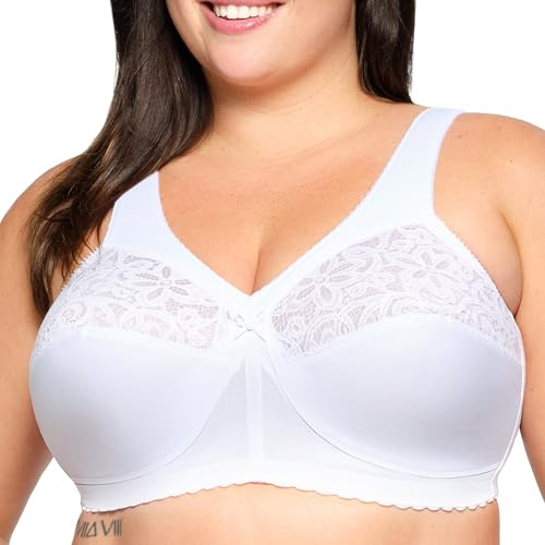 Glamorise Damen 1001 Full Coverage Bra, Weiß, 130H